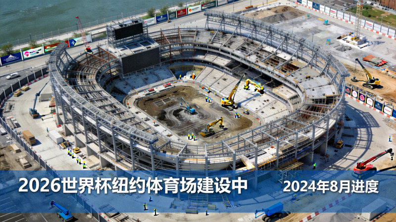 2026世界杯美国纽约体育场最新场馆建设进度俯瞰图